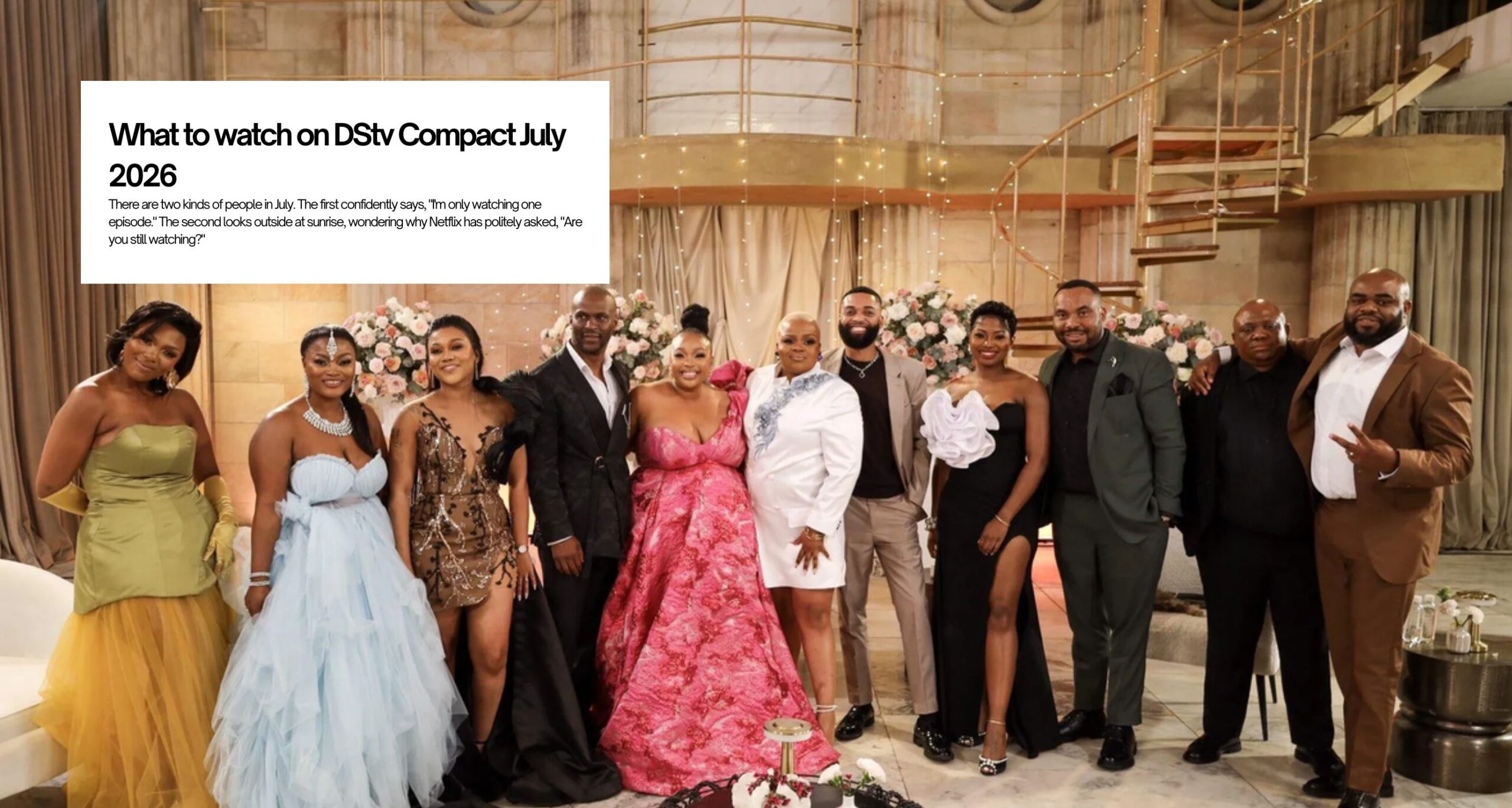 HOME 34 What to watch on DStv Compact July 2026