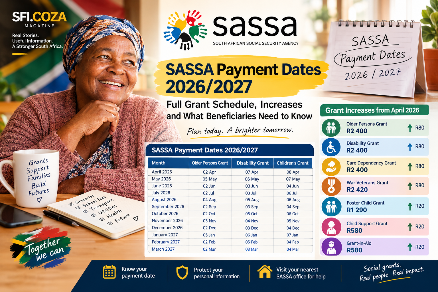 HOME 1 SASSA Payment Dates: The 2026/2027 Grant Calendar Every Beneficiary Should Know